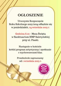 Rozpoczęcie roku